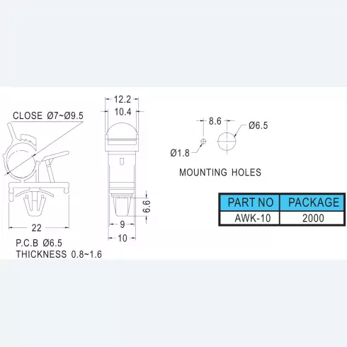 Wire Mount AWK-10