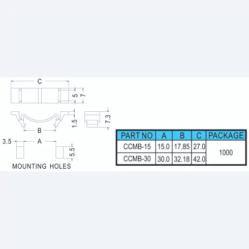Wire mount CCMB-15, CCMB-30