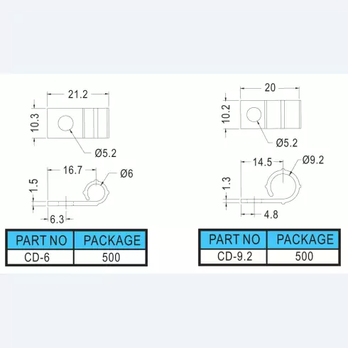 Wire Mount CD-6, CD-9.2