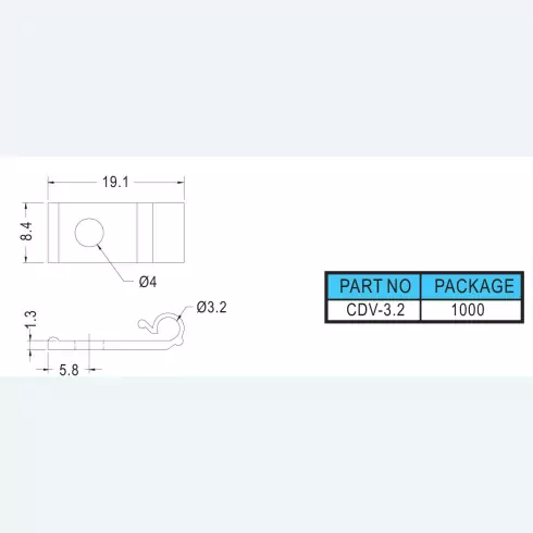 Wire Mount CDV-3.2