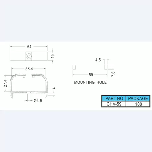 Wire Mount CHV-59