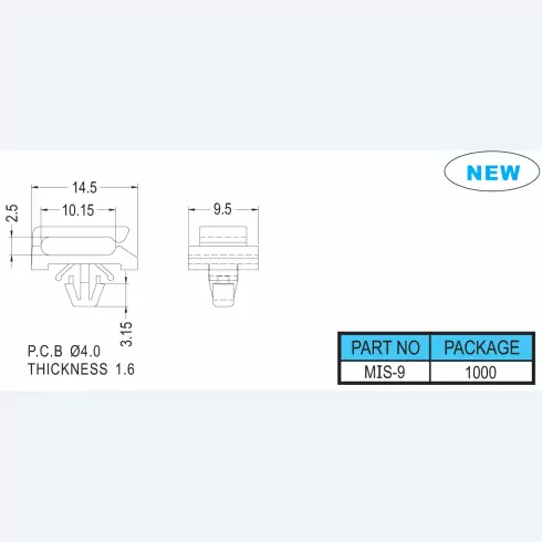 Harness clip standoff MIS-9