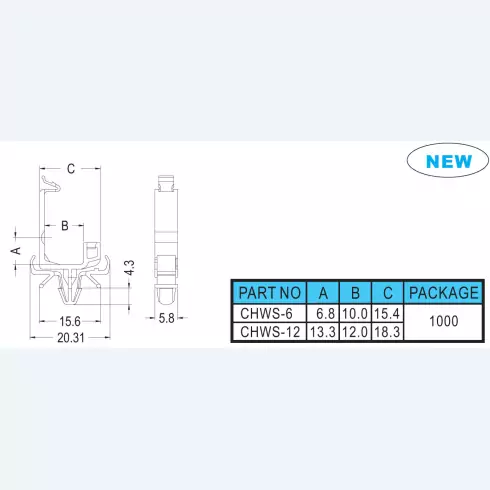 Wire mount CHWS-6, CHWS-12