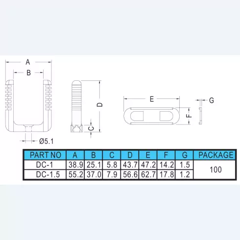 Wire Mount DC-1, DC-1.5