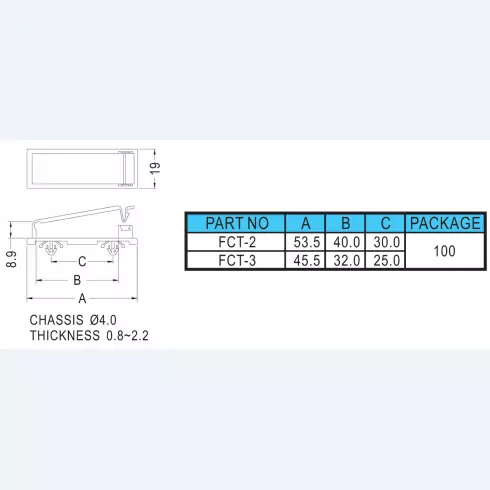 Wire mount FCT-2, FCT-3
