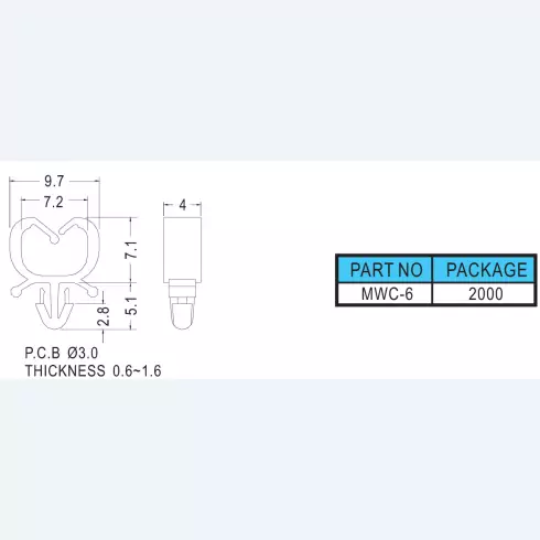 Wire Mount MWC-6