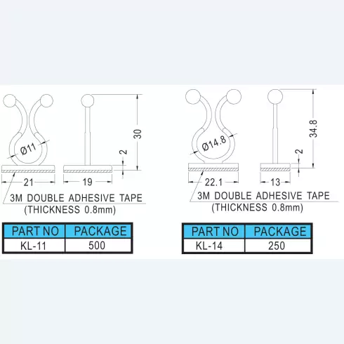 Wire mount KL-11, KL-14