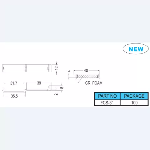 Flat Cable Clamp FCS-31