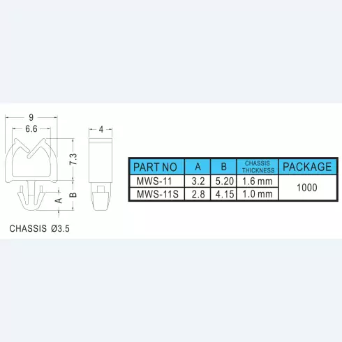 Wire Mount MWS-11, MWS-11S