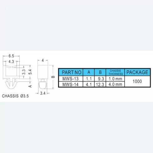 Wire Mount MWS-13, MWS-14
