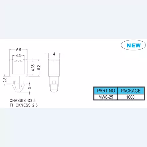 Wire Mount MWS-25