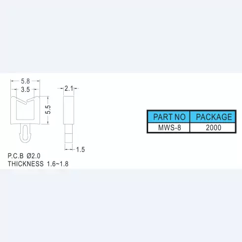 Wire Mount MWS-8