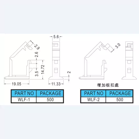 Wire Mount WLF-1, WLF-2