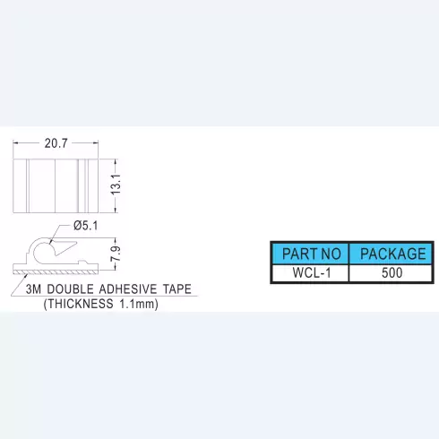 Wire mount WCL-1