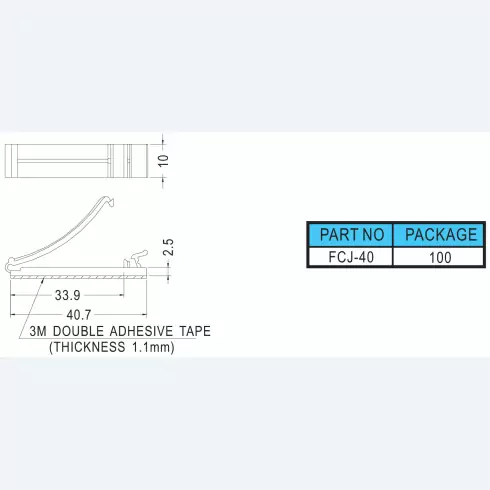 Flat Cable Clamp FCJ-40