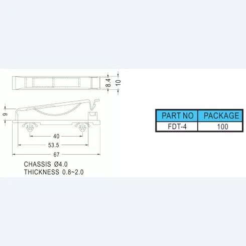 Flat Cable Clamp FDT-4