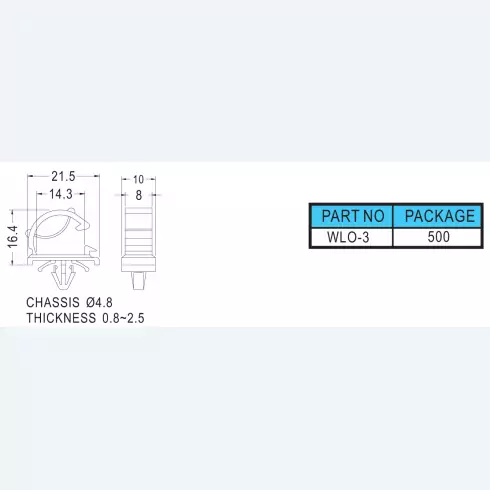 Wire Mount WLO-3