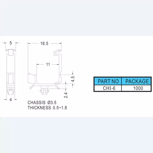 Wire Saddle CHI-6