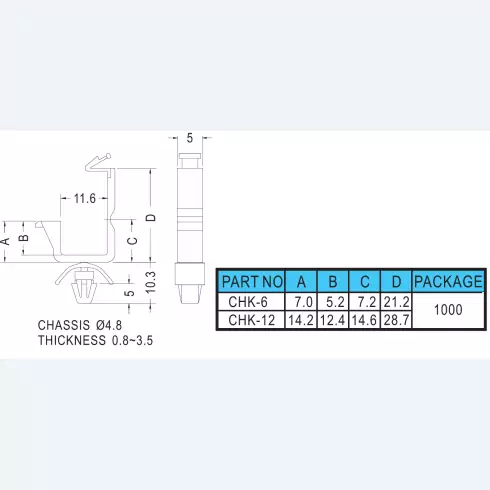 Wire Saddle CHK6, CHK12