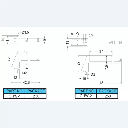 Harness Clip Standoff CHW-1, CHW-2