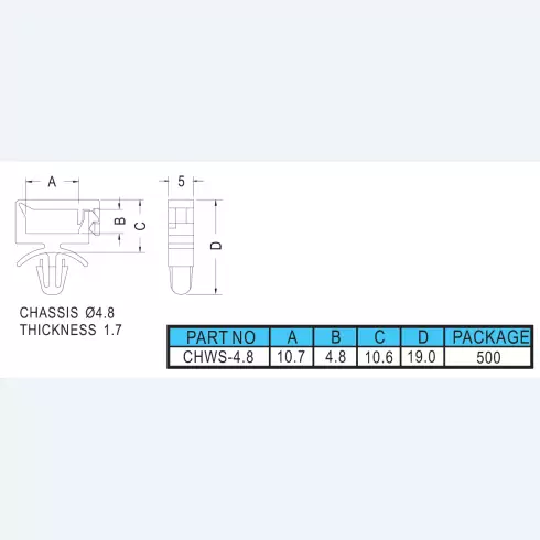 Wire Mount CHWS-4.8