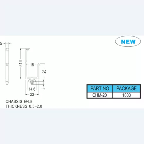 Wire Saddle CHM-20