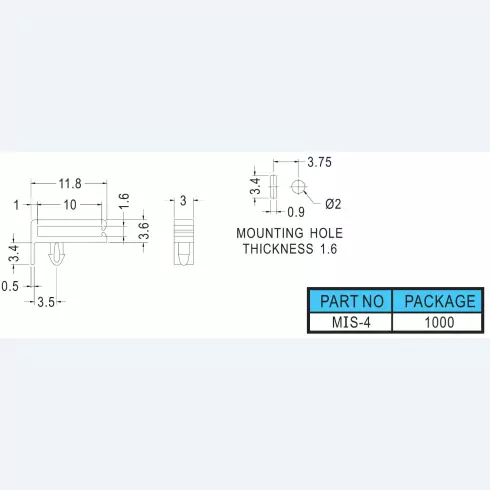 Wire saddle MIS-4